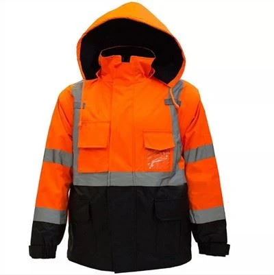 Sikkerhetsjakke med svart bunn